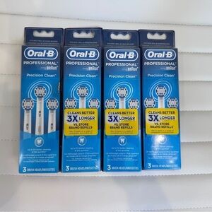 Oral-b Professional Precision Clean Brush Heads Lot of 12